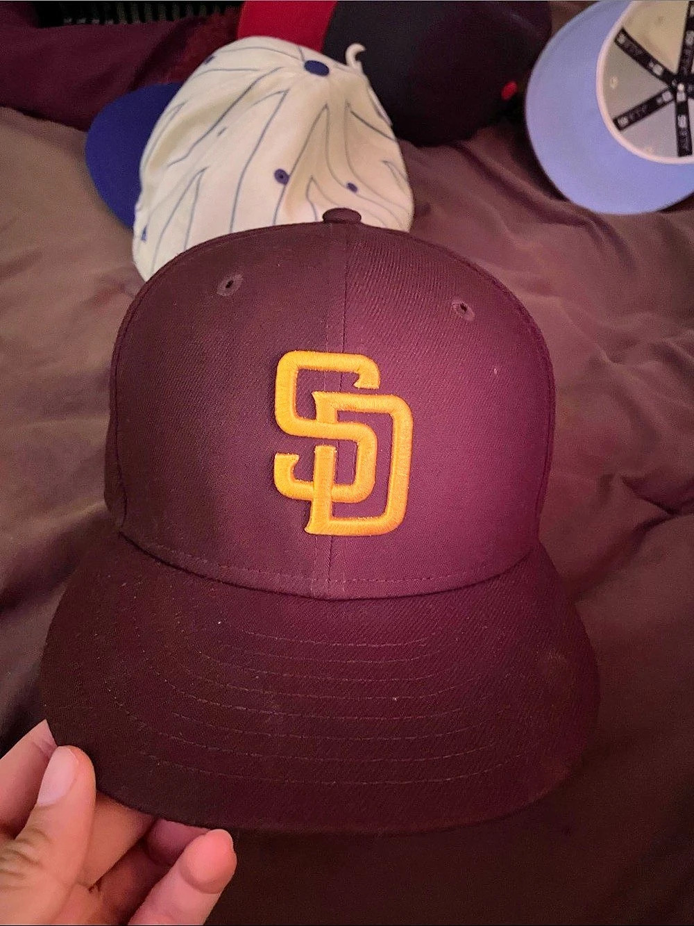 New Era San Diego Padres Authentic Collection 59FIFTY Fitted Hat 59FIFTY Brown